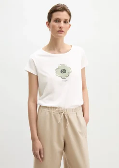 Print-T-Shirt regular aus leichtem Single Jersey