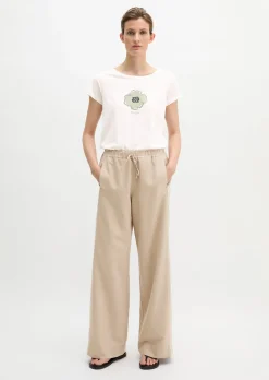 Print-T-Shirt regular aus leichtem Single Jersey