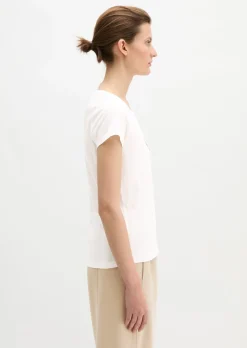 Print-T-Shirt regular aus leichtem Single Jersey
