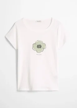 Print-T-Shirt regular aus leichtem Single Jersey