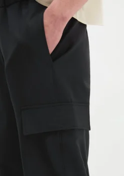 Pull-On-Cargo-Pants regular aus Schurwolle-Stretch-Mix