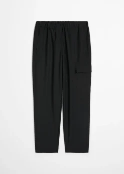 Pull-On-Cargo-Pants regular aus Schurwolle-Stretch-Mix