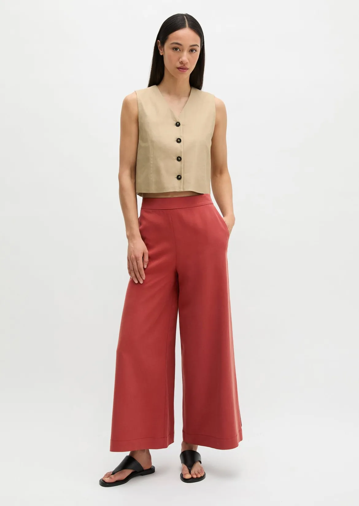 Pull-On-Culotte wide aus TENCEL™ Lyocell