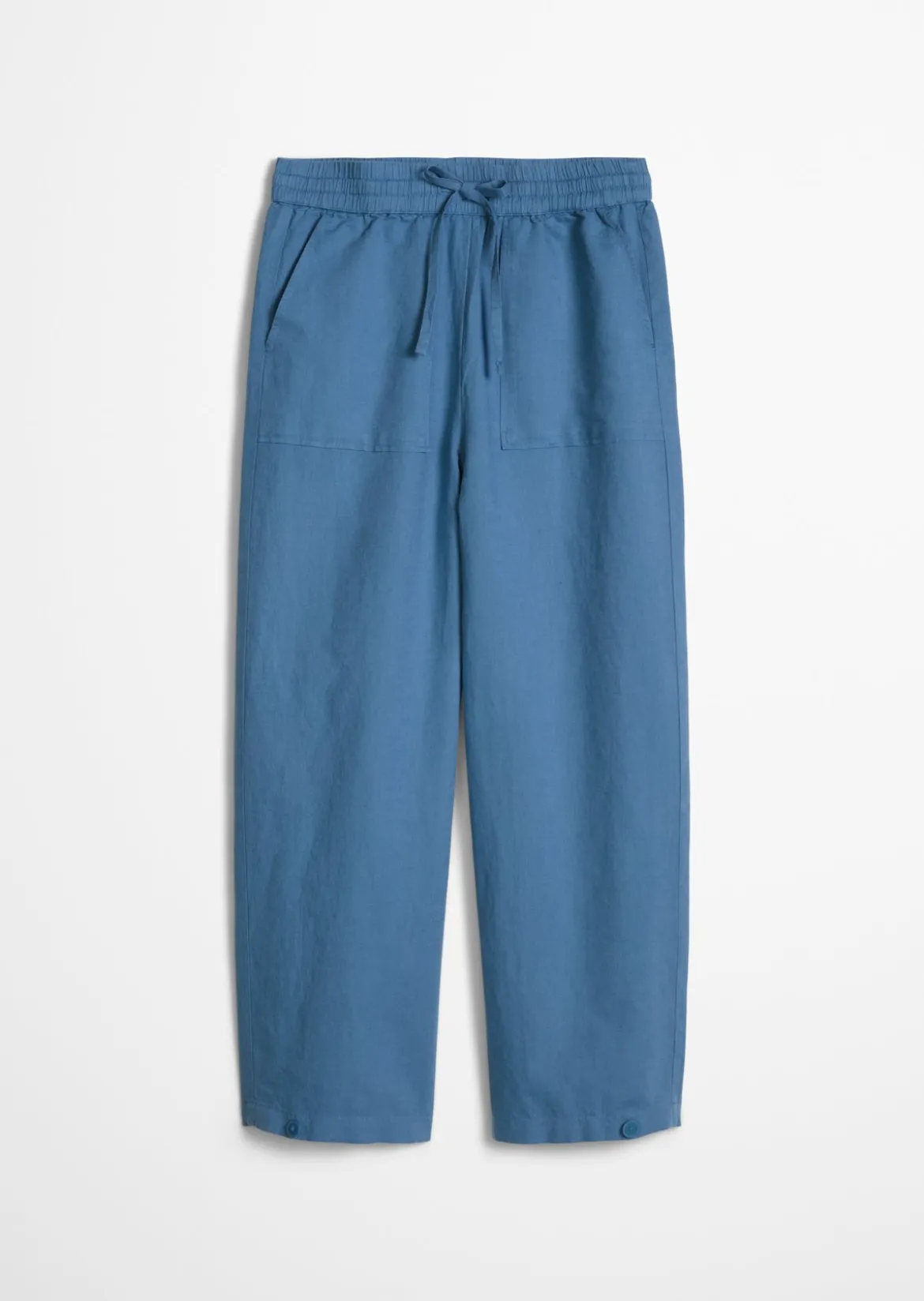 Pull-on-Pants regular aus Leinen-Baumwolle-Mix
