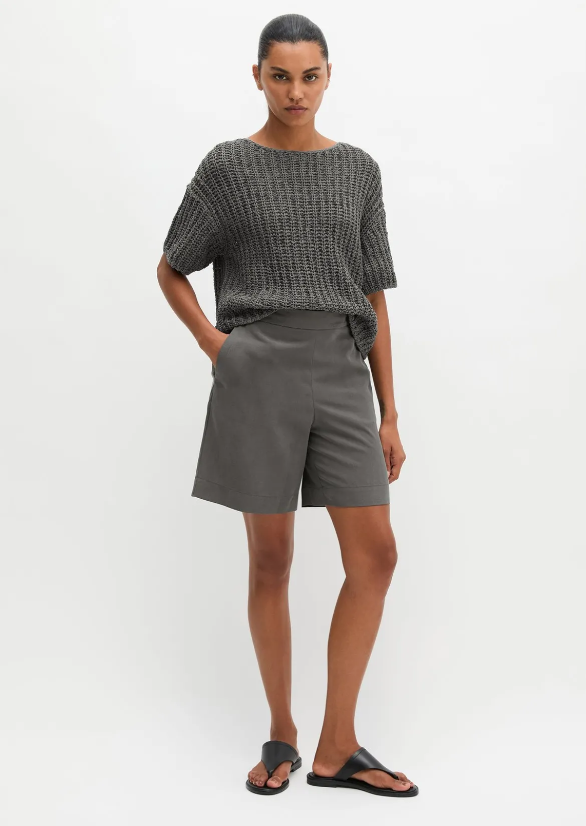 Pull-On-Shorts straight aus TENCEL™ Lyocell