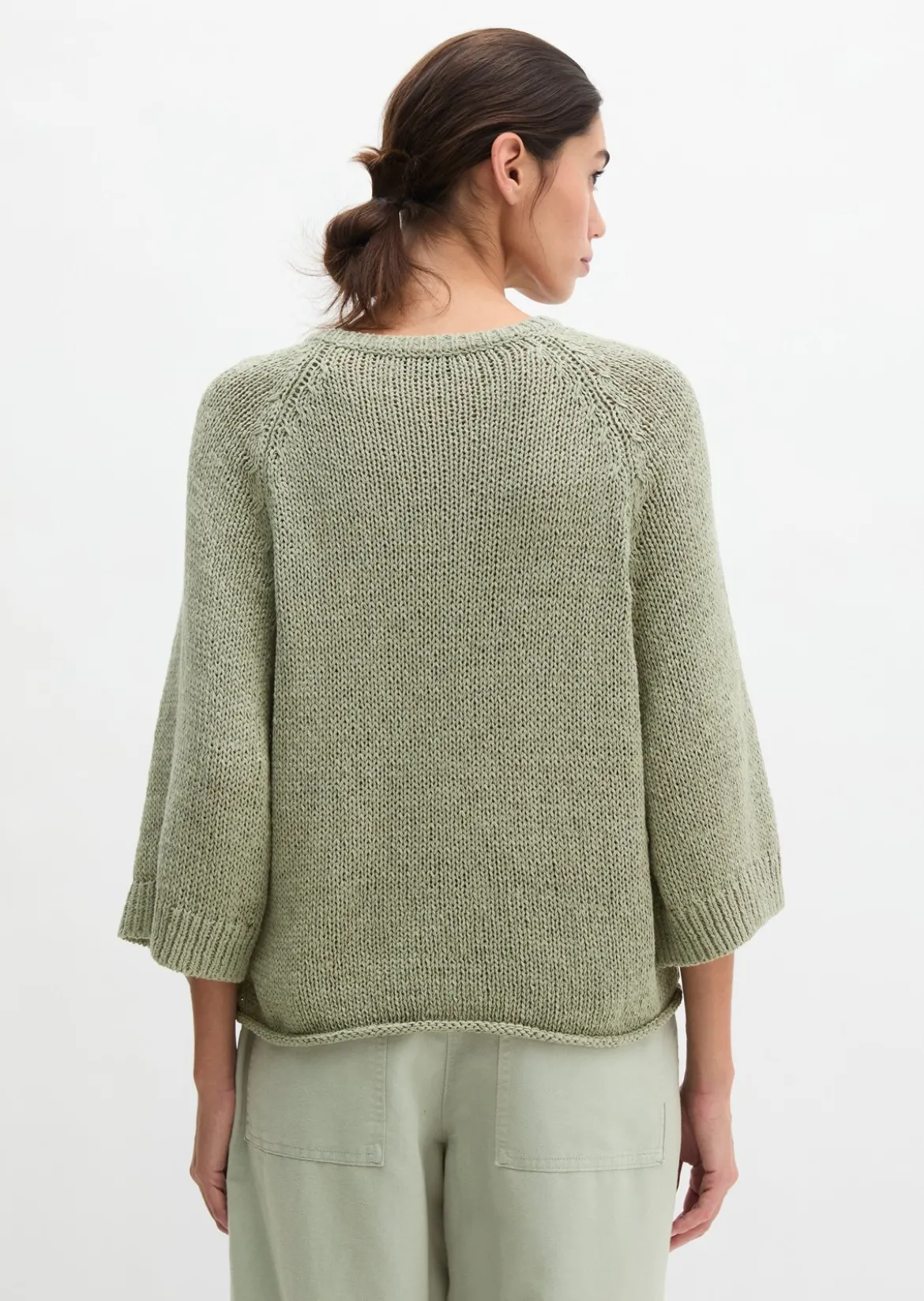 Pullover loose aus Bändchengarn