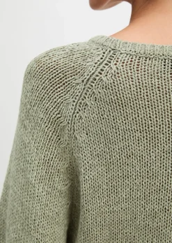 Pullover loose aus Bändchengarn