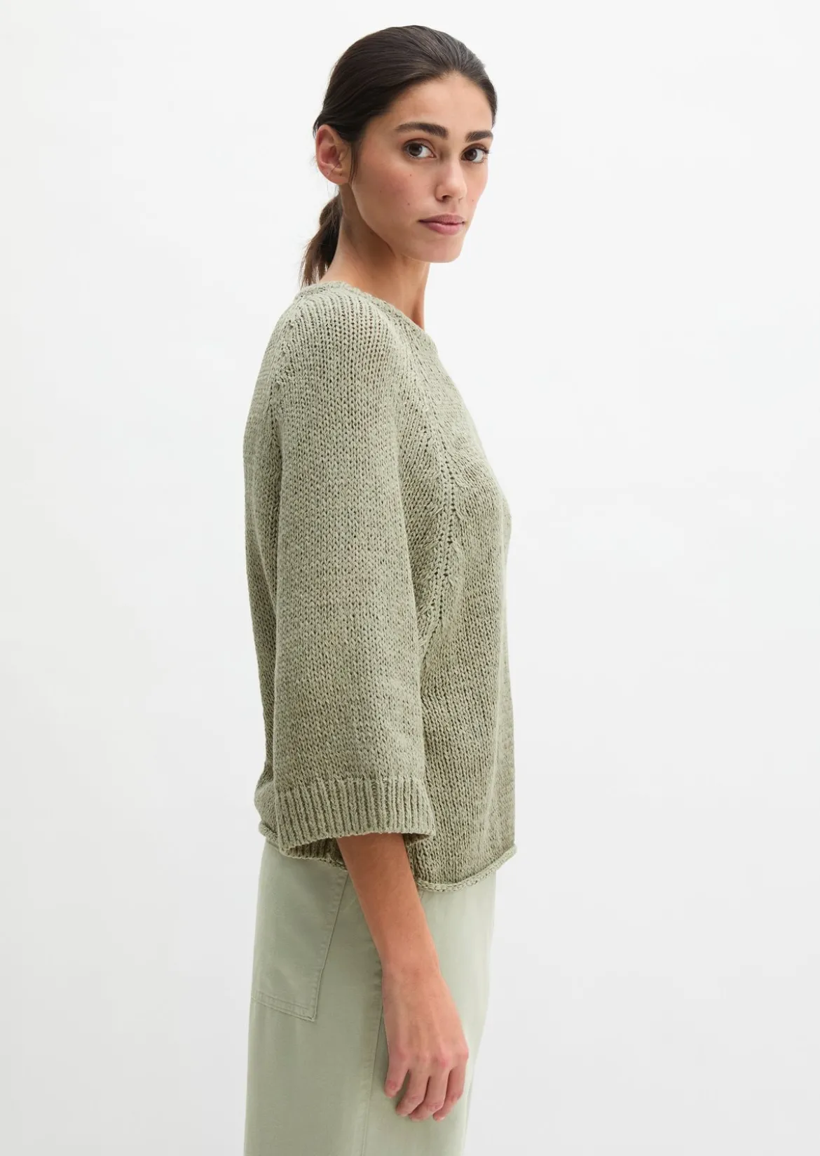 Pullover loose aus Bändchengarn