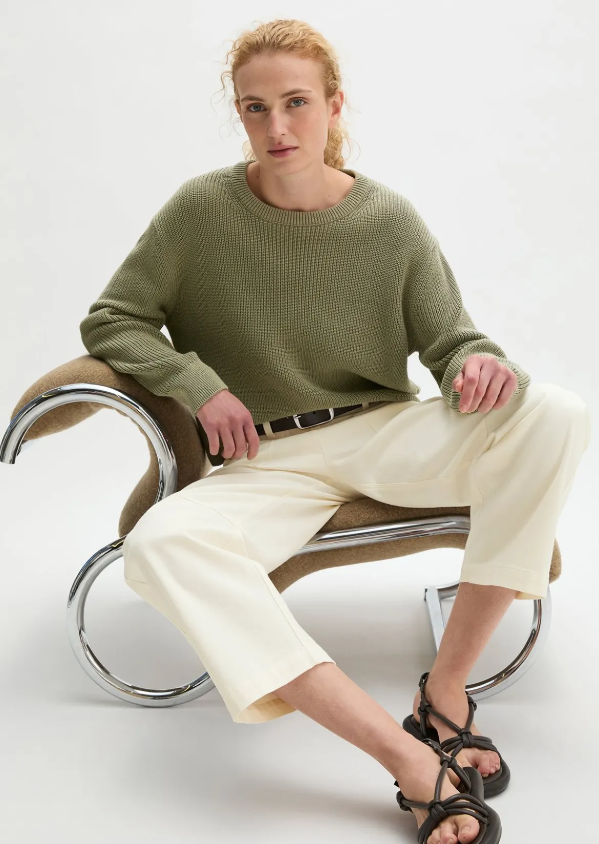 Pullover loose aus Heavy-Weight-Organic-Cotton
