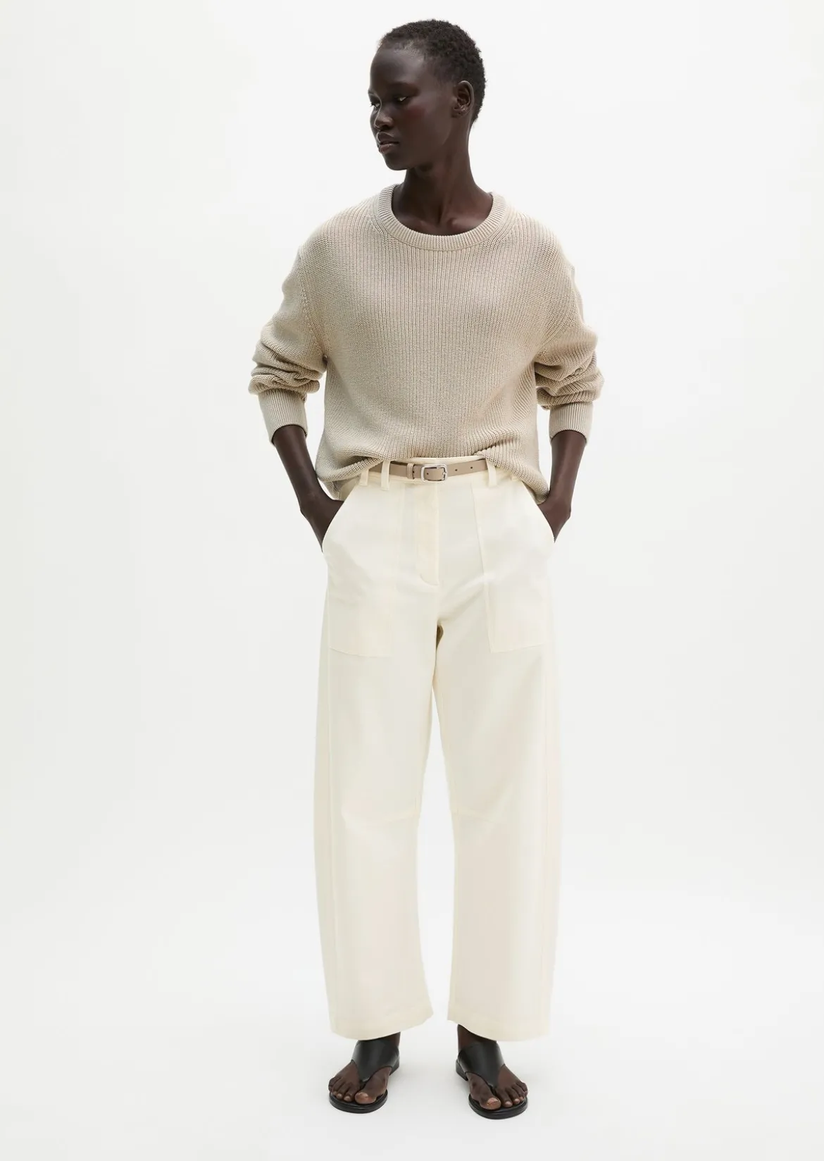 Pullover loose aus Heavy-Weight-Organic-Cotton