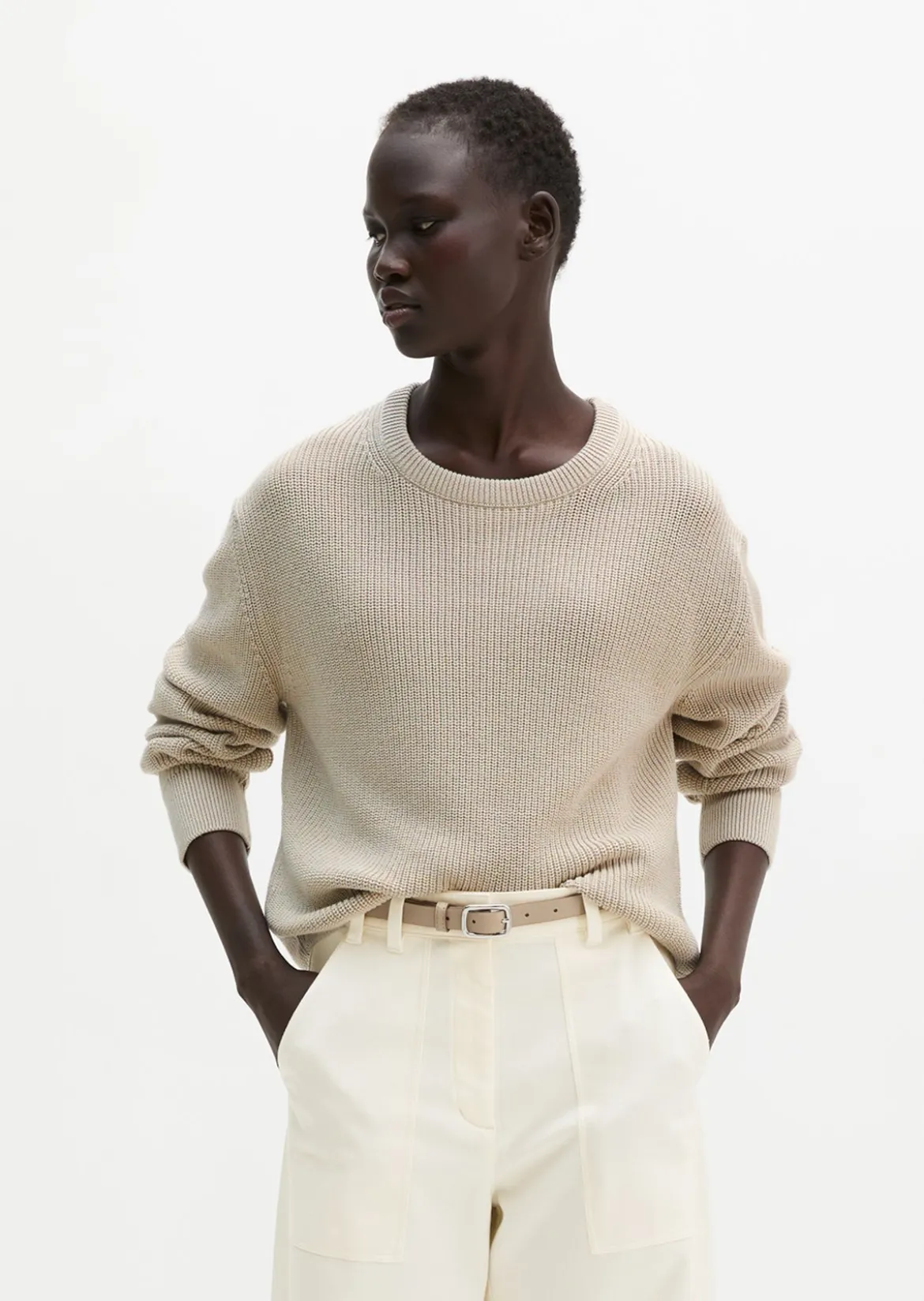 Pullover loose aus Heavy-Weight-Organic-Cotton