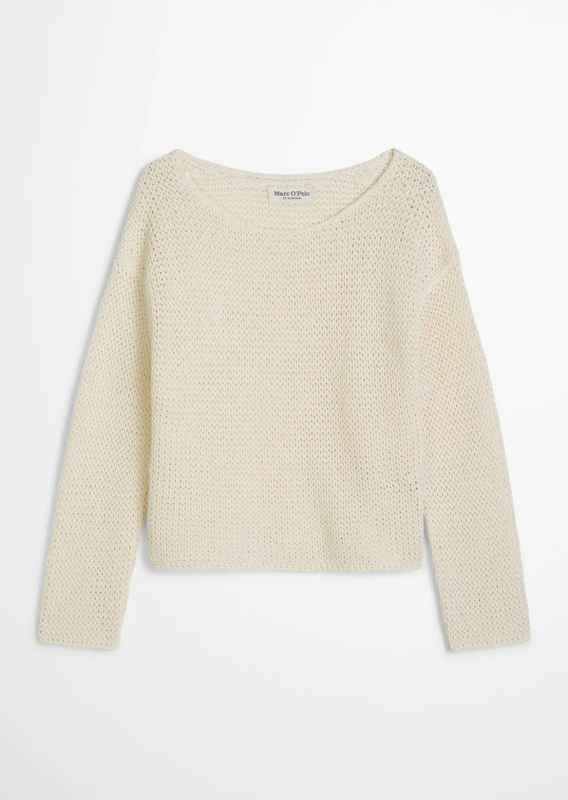 Pullover loose aus Leinen-Baumwolle-Mix
