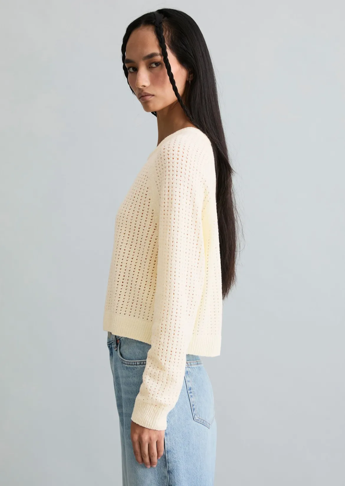 Pullover loose aus weichem Organic Cotton-Mix