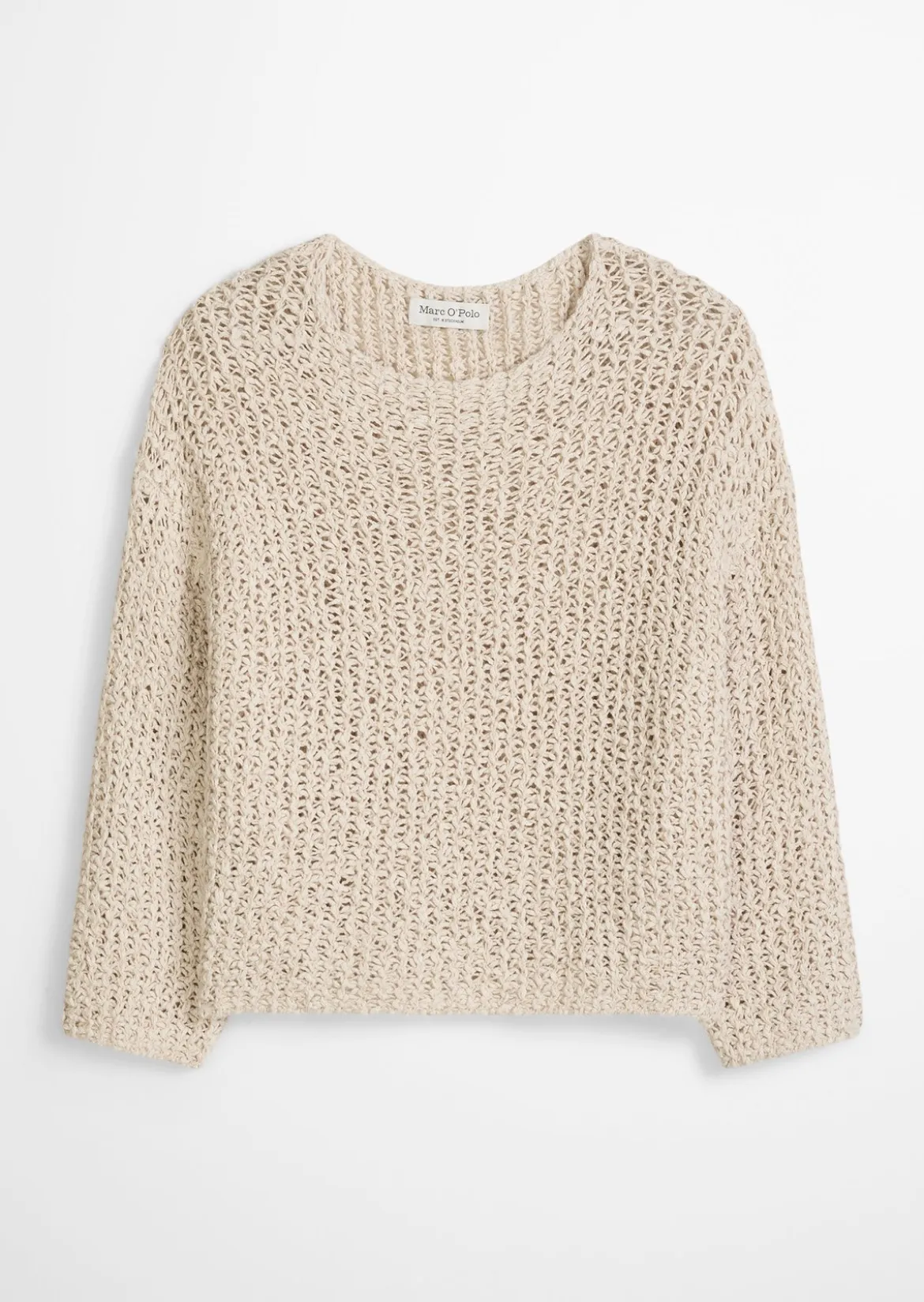 Pullover loose cropped aus Organic-Cotton-Mix-Slub