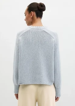 Pullover oversize aus hochwertigem Baumwoll-Mix