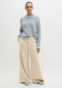 Pullover oversize aus hochwertigem Baumwoll-Mix