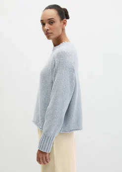 Pullover oversize aus hochwertigem Baumwoll-Mix