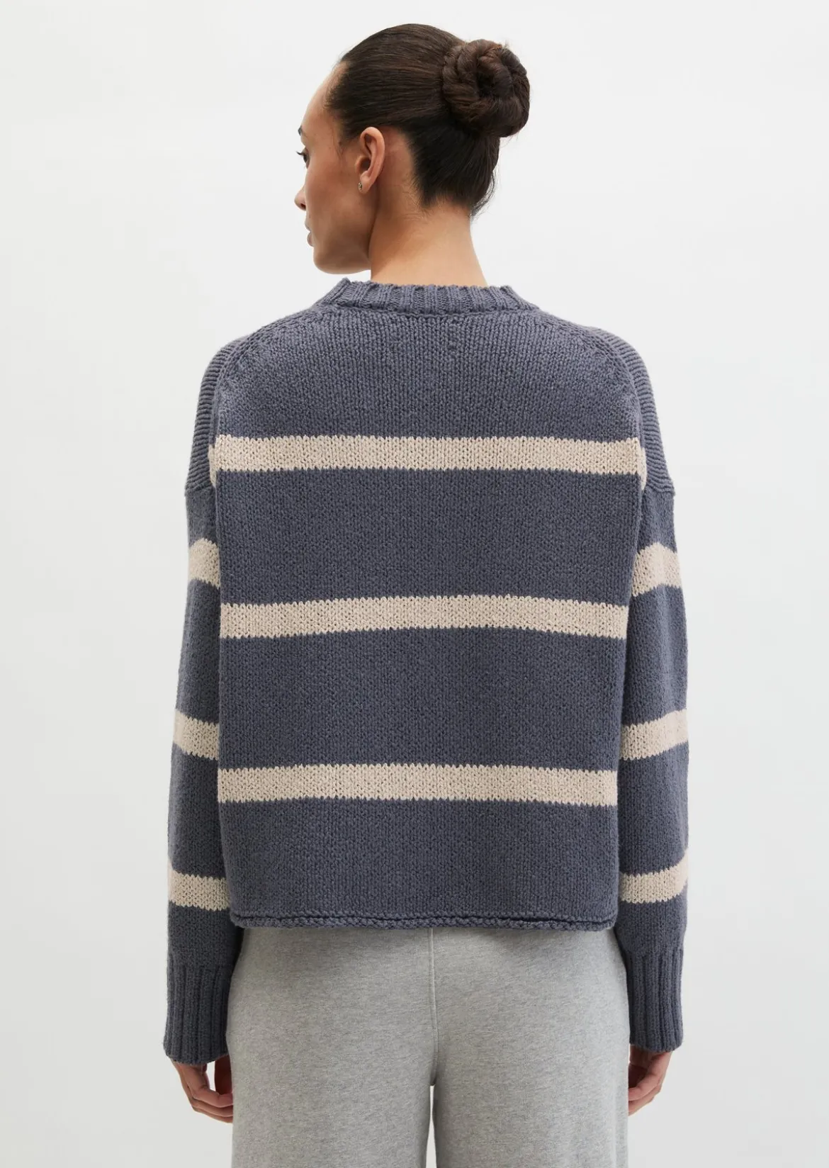 Pullover oversize aus hochwertigem Baumwoll-Mix