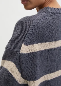 Pullover oversize aus hochwertigem Baumwoll-Mix
