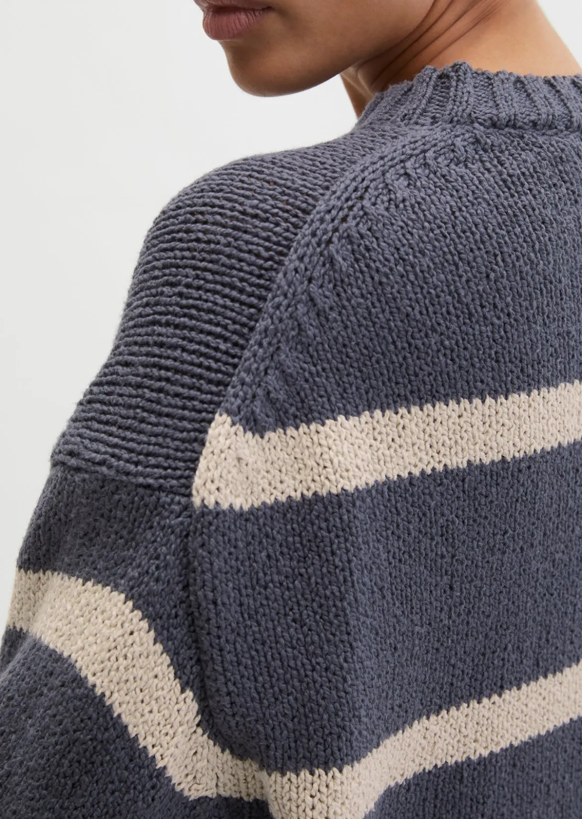 Pullover oversize aus hochwertigem Baumwoll-Mix