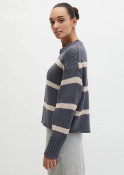 Pullover oversize aus hochwertigem Baumwoll-Mix