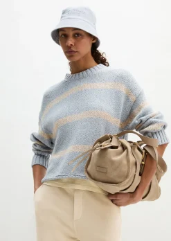 Pullover oversize aus hochwertigem Baumwoll-Mix