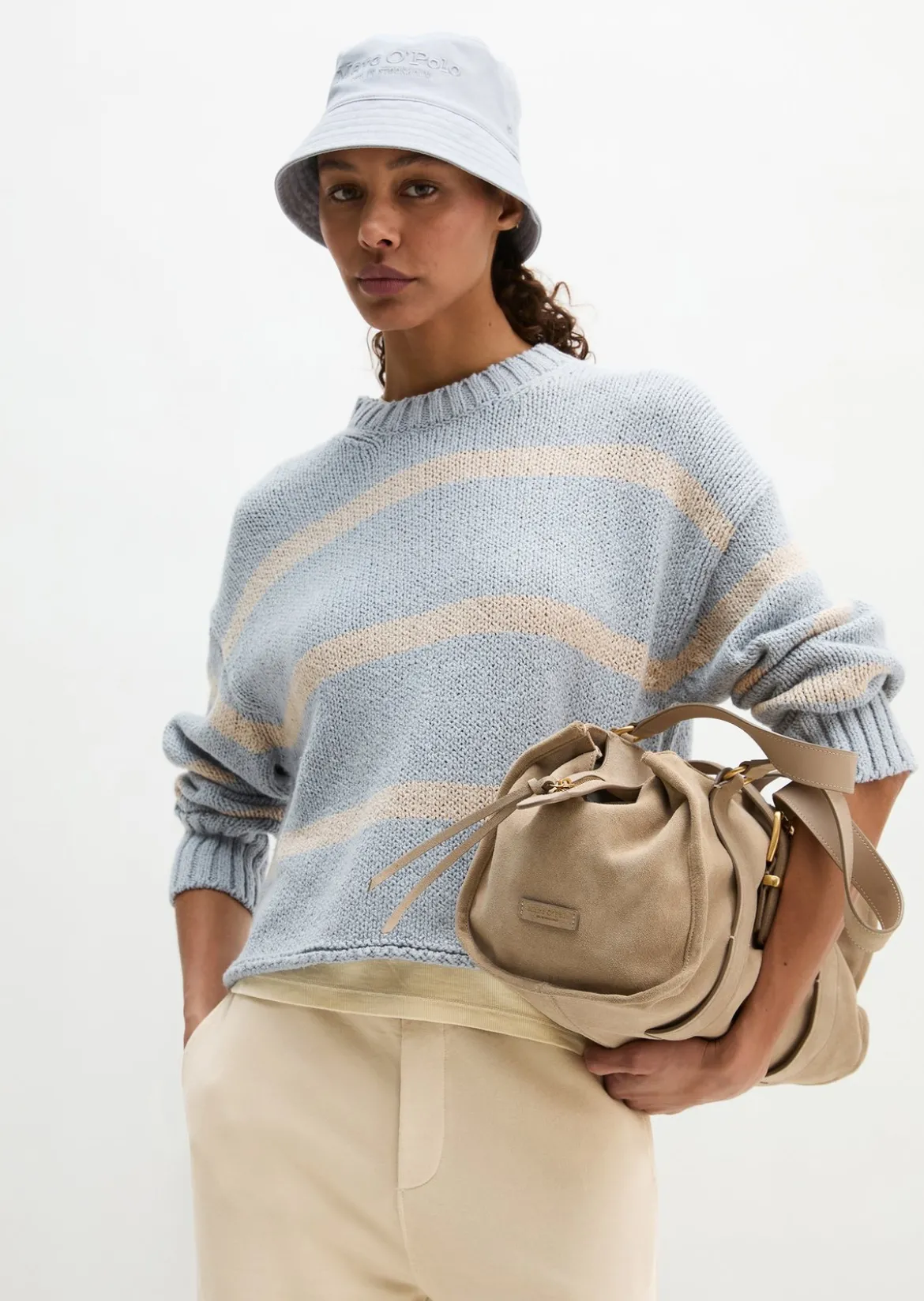 Pullover oversize aus hochwertigem Baumwoll-Mix