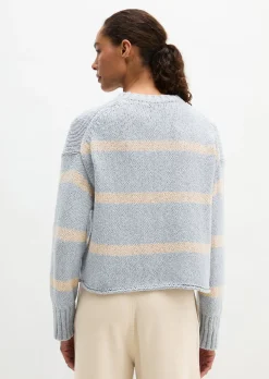 Pullover oversize aus hochwertigem Baumwoll-Mix