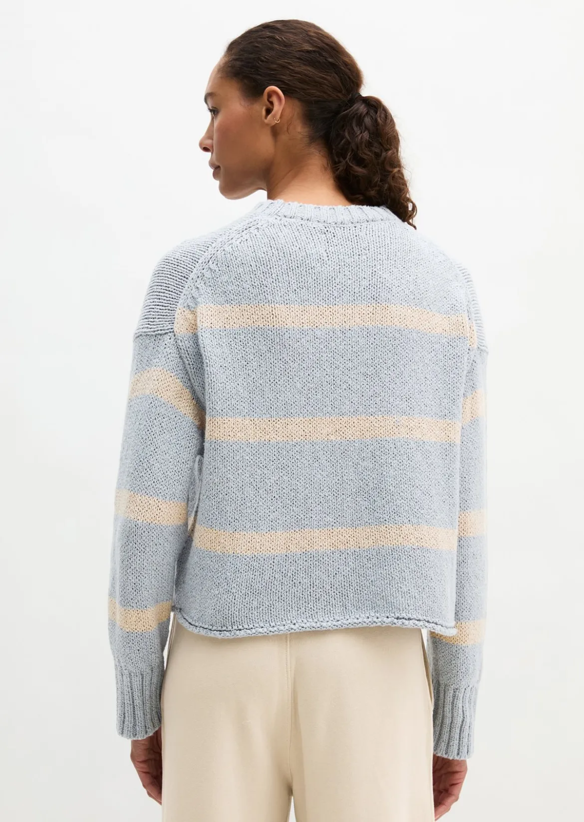 Pullover oversize aus hochwertigem Baumwoll-Mix