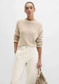 Pullover oversize aus hochwertigem Baumwoll-Mix
