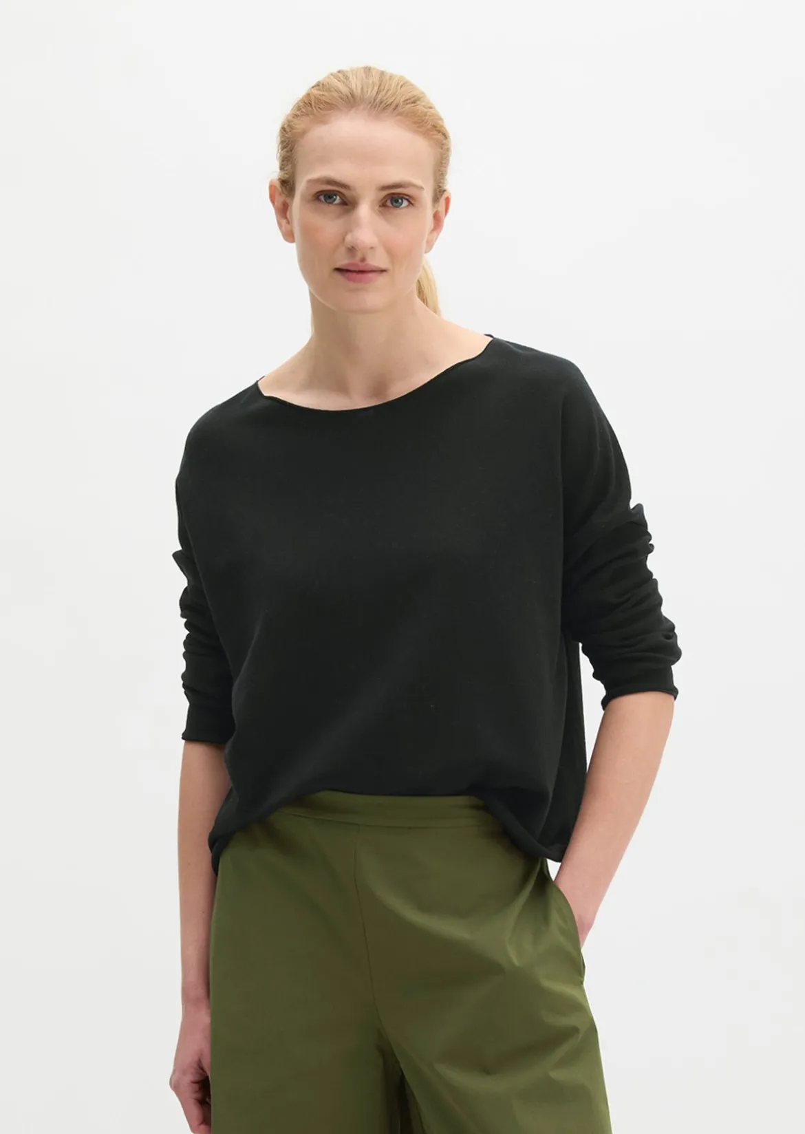 Pullover oversized aus reinem Baumwollgarn