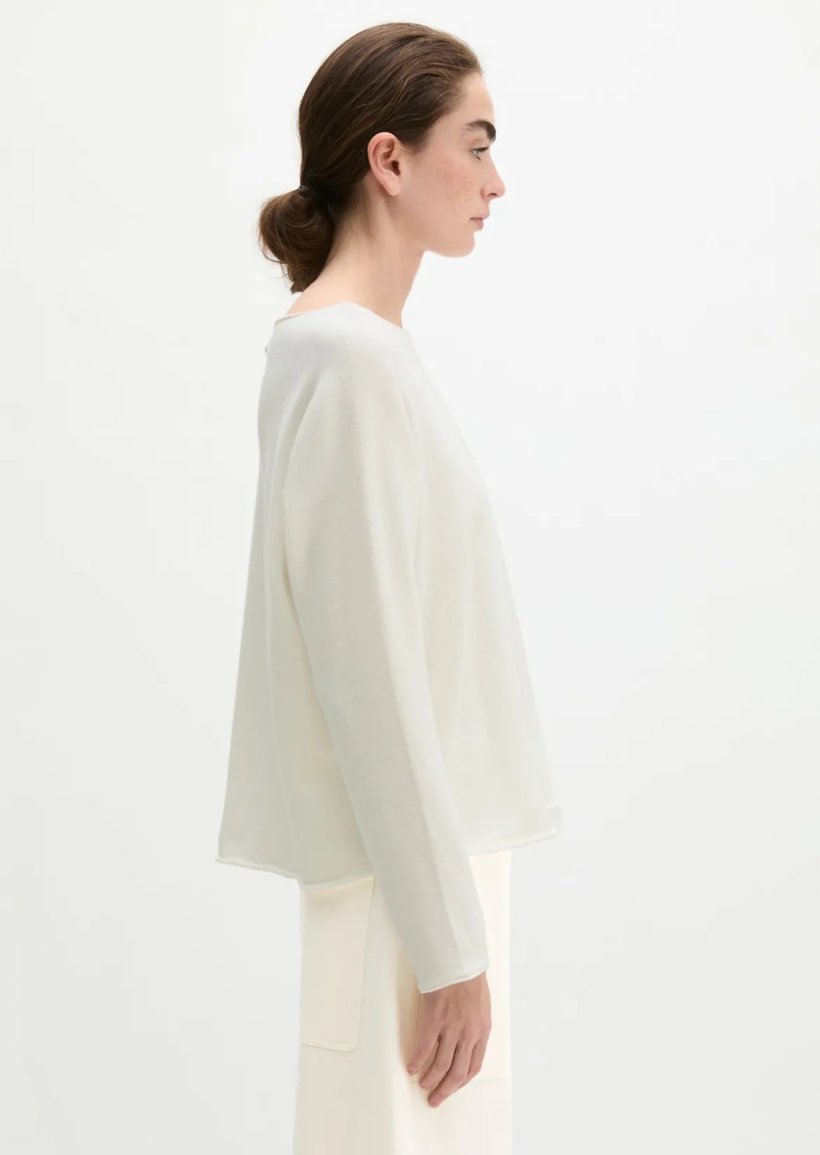 Pullover oversized aus reinem Baumwollgarn
