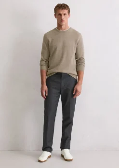Pullover regular aus Bio-Baumwoll-Piqué