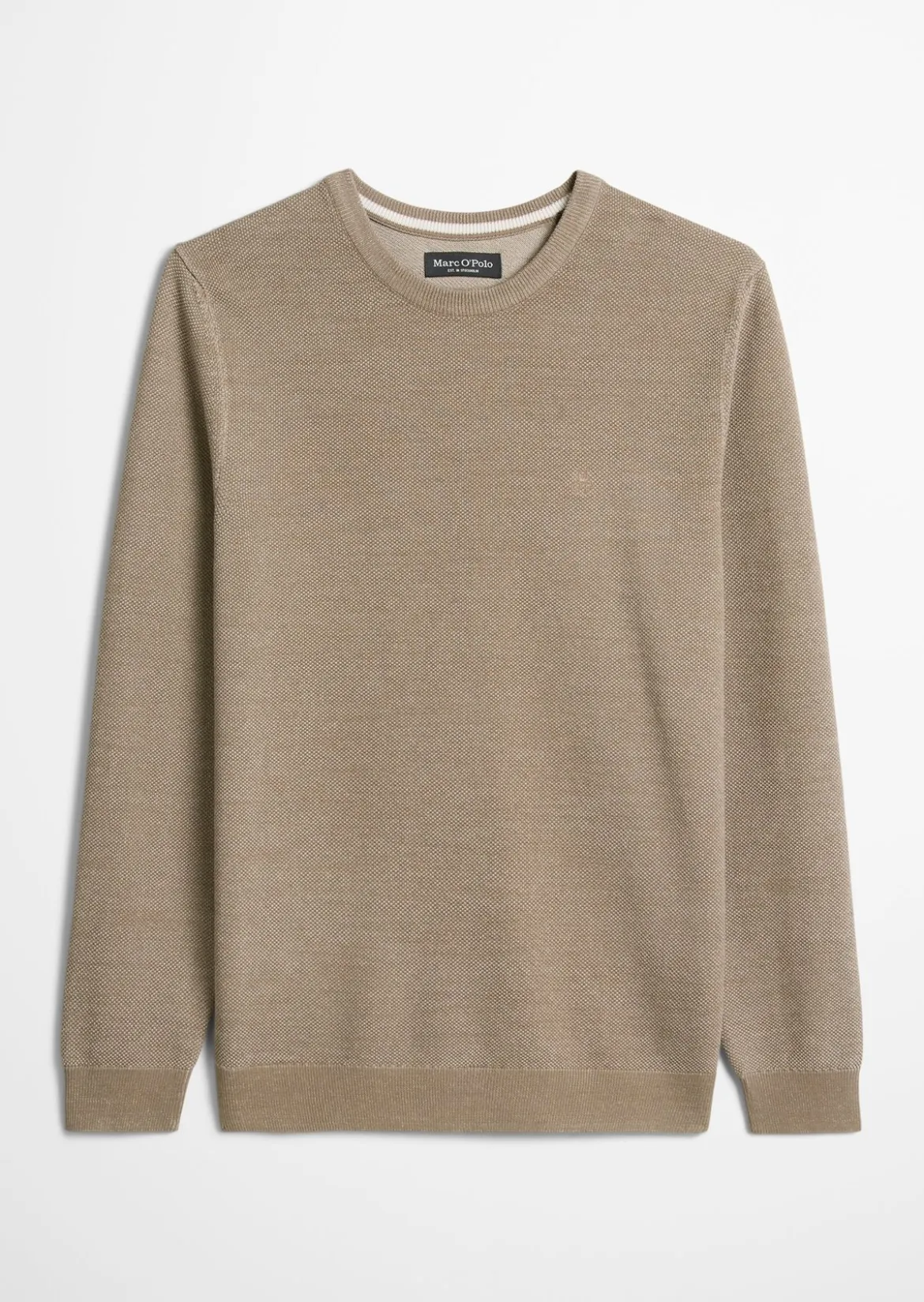 Pullover regular aus Bio-Baumwoll-Piqué
