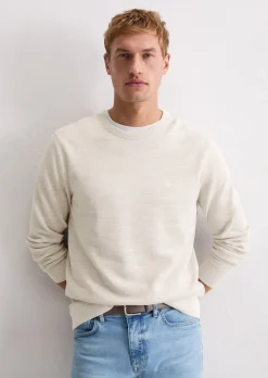 Pullover regular aus Bio-Baumwoll-Piqué