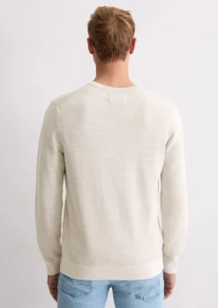 Pullover regular aus Bio-Baumwoll-Piqué