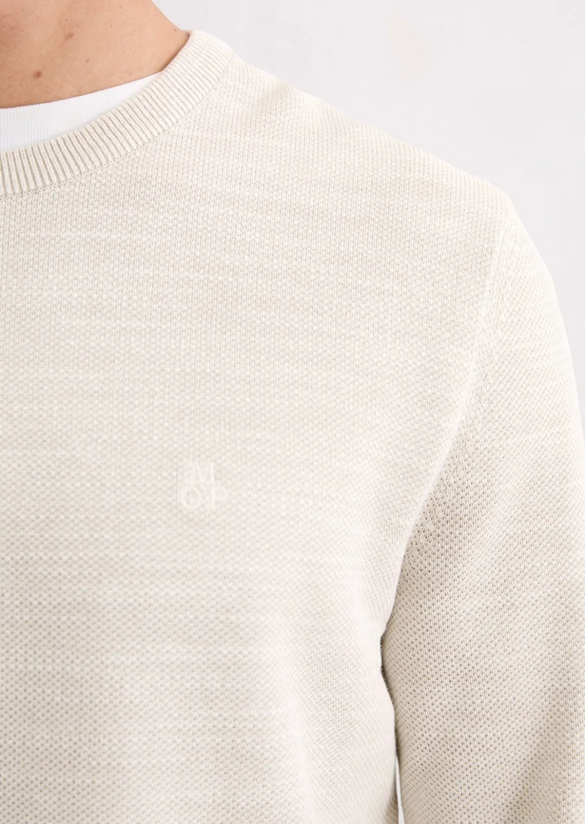Pullover regular aus Bio-Baumwoll-Piqué