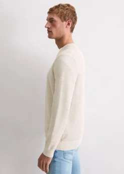 Pullover regular aus Bio-Baumwoll-Piqué