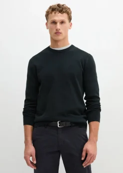 Pullover regular aus Bio-Baumwoll-Piqué