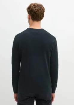 Pullover regular aus Bio-Baumwoll-Piqué