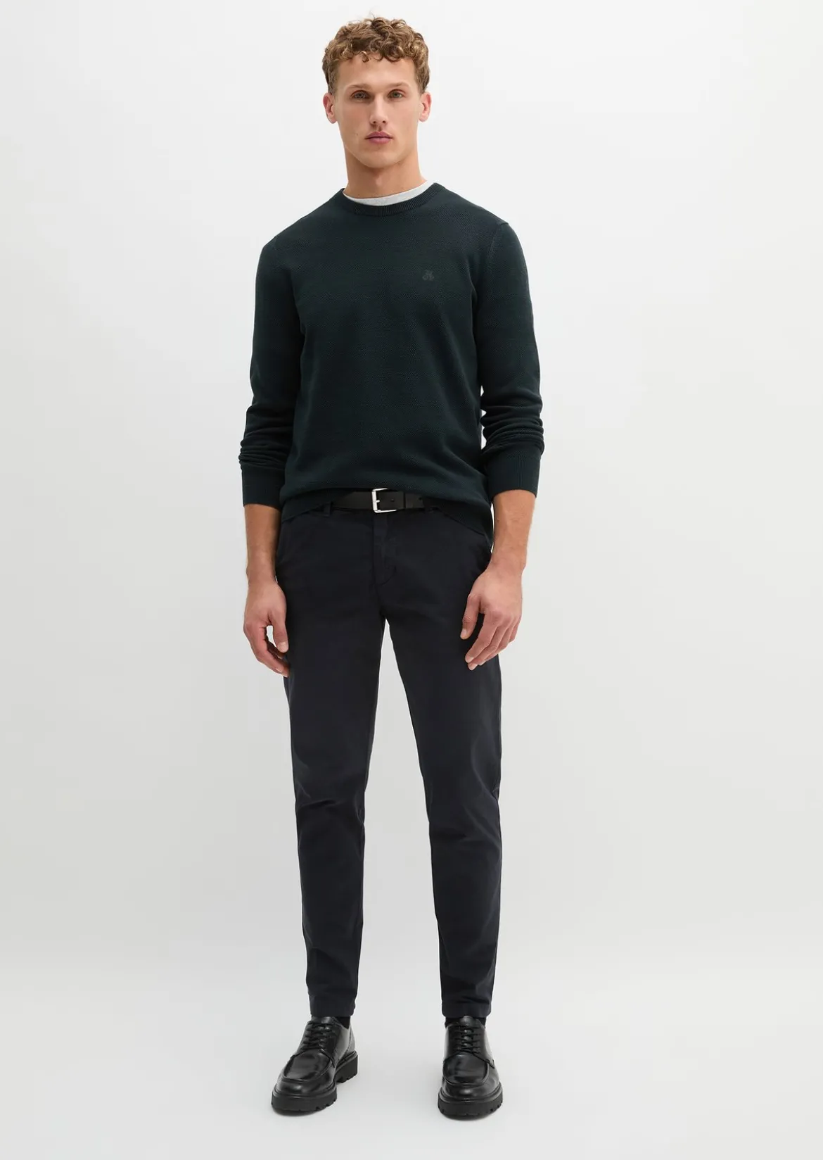 Pullover regular aus Bio-Baumwoll-Piqué