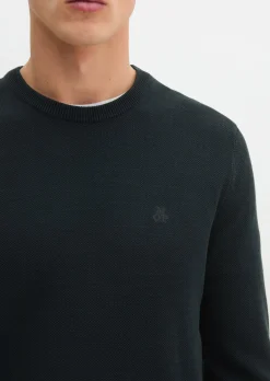 Pullover regular aus Bio-Baumwoll-Piqué
