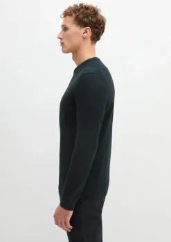 Pullover regular aus Bio-Baumwoll-Piqué