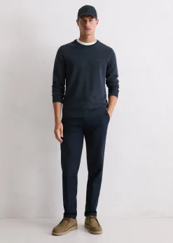 Pullover regular aus Bio-Baumwoll-Piqué