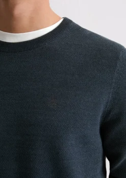 Pullover regular aus Bio-Baumwoll-Piqué