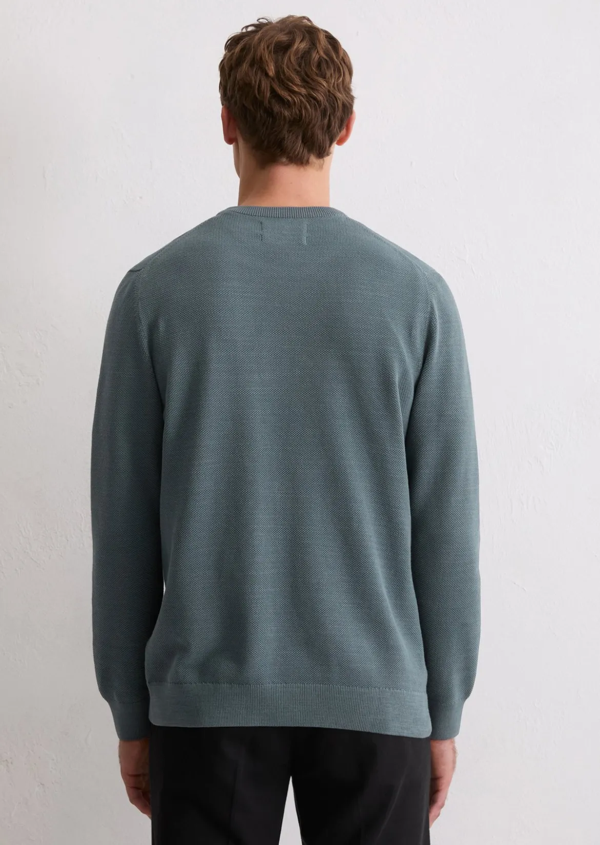 Pullover regular aus Bio-Baumwoll-Piqué