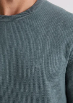 Pullover regular aus Bio-Baumwoll-Piqué