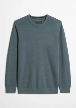 Pullover regular aus Bio-Baumwoll-Piqué