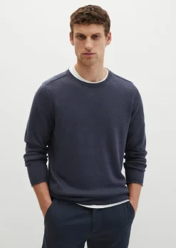 Pullover regular aus Bio-Baumwolle und Leinen