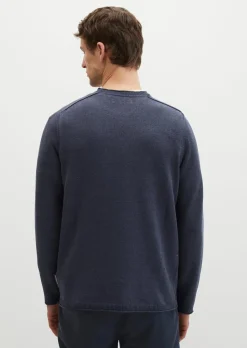 Pullover regular aus Bio-Baumwolle und Leinen